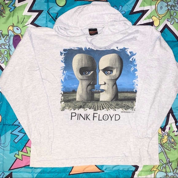 VTG ‘94 Pink Floyd Division Bell Hoodie l/s shirt - Picture 1 of 8